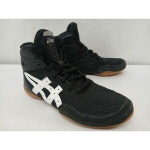 Asics Kids Black Sneakers with White Logo